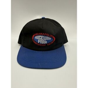 Vintage Indianapolis Raceway Park Snapback Hat USA Union Made Racing Cap